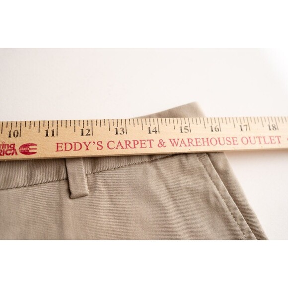 Lands' End womens 6T mid rise khaki shorts tan beige - Picture 4 of 7